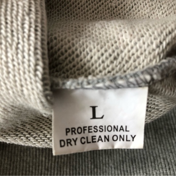 Hellstar Studios 'Records' Los Angeles Crewneck Sweatshirt Heather Grey Size L - Picture 12 of 12